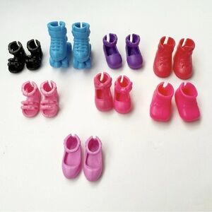 Barbie Chelsea Doll Shoes Lot Roller Skates Sandals Moccasins